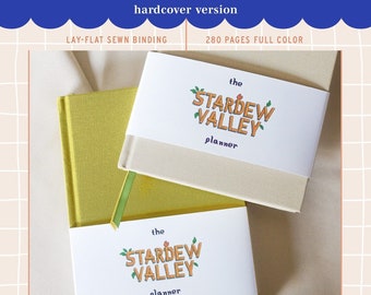 HARDCOVER 280 PAGES Stardew Valley Planner / Game Guide - Checklists, trackers, calendars - Full Color Lay Flat Binding!