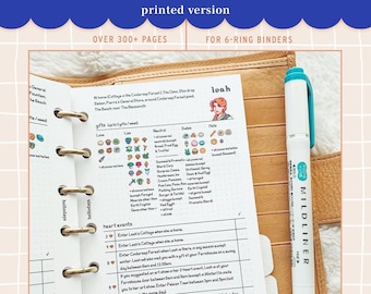 370+ PAGES & Updated to 1.6! Stardew Valley Planner / Game Guide - For Ring Binders - Checklists, inventory, calendars, schedules - PRINTED