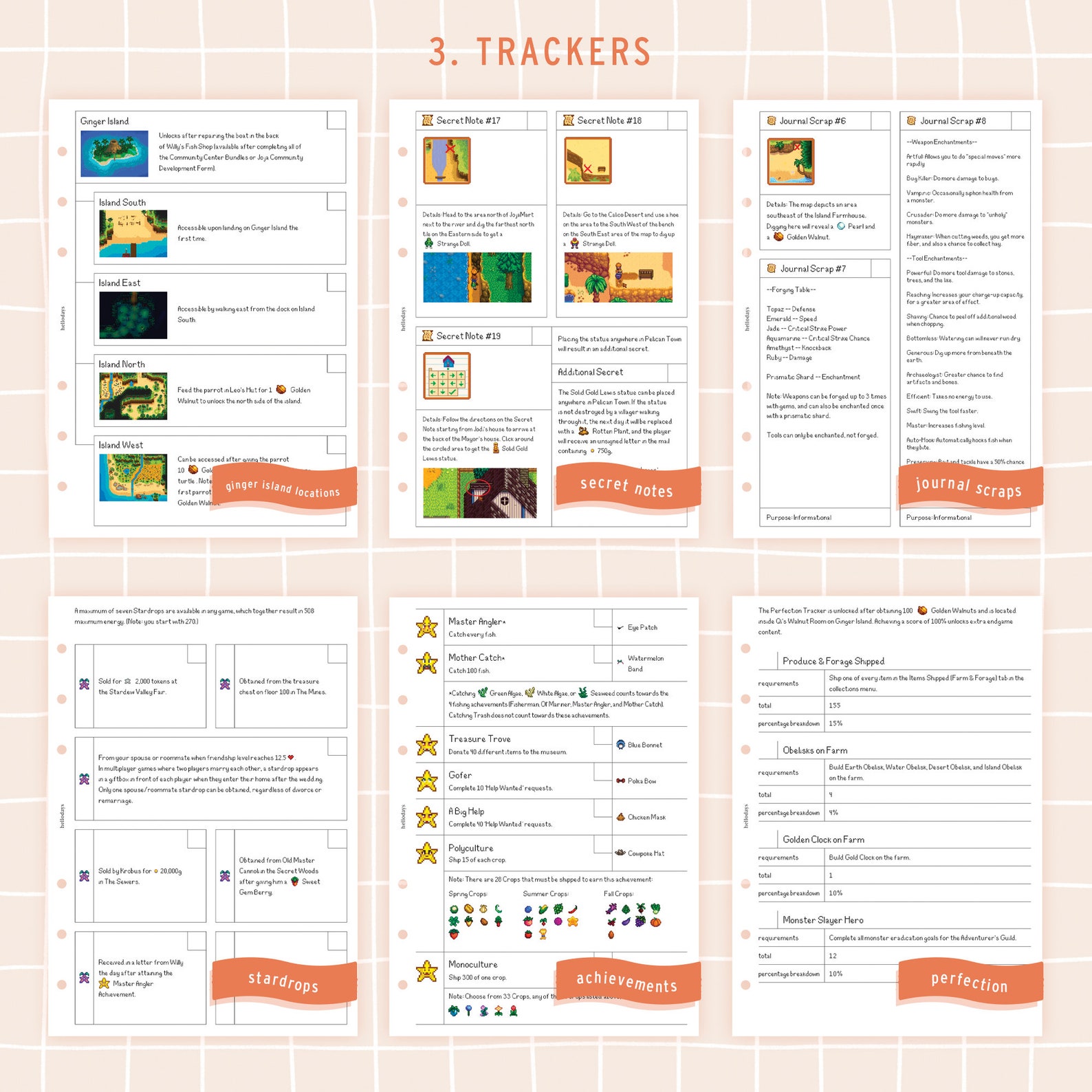 370+ PAGES - Updated to 1.6! Stardew Valley Planner / Game Guide PDF ...