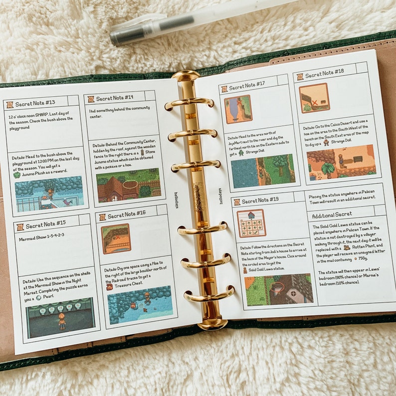 May include: A set of 10 printable secret notes for the Animal Crossing: New Horizons video game. Each note features a different location on the map and a secret to find. The notes are designed to look like in-game items and are perfect for players who want to find all the secrets in the game.