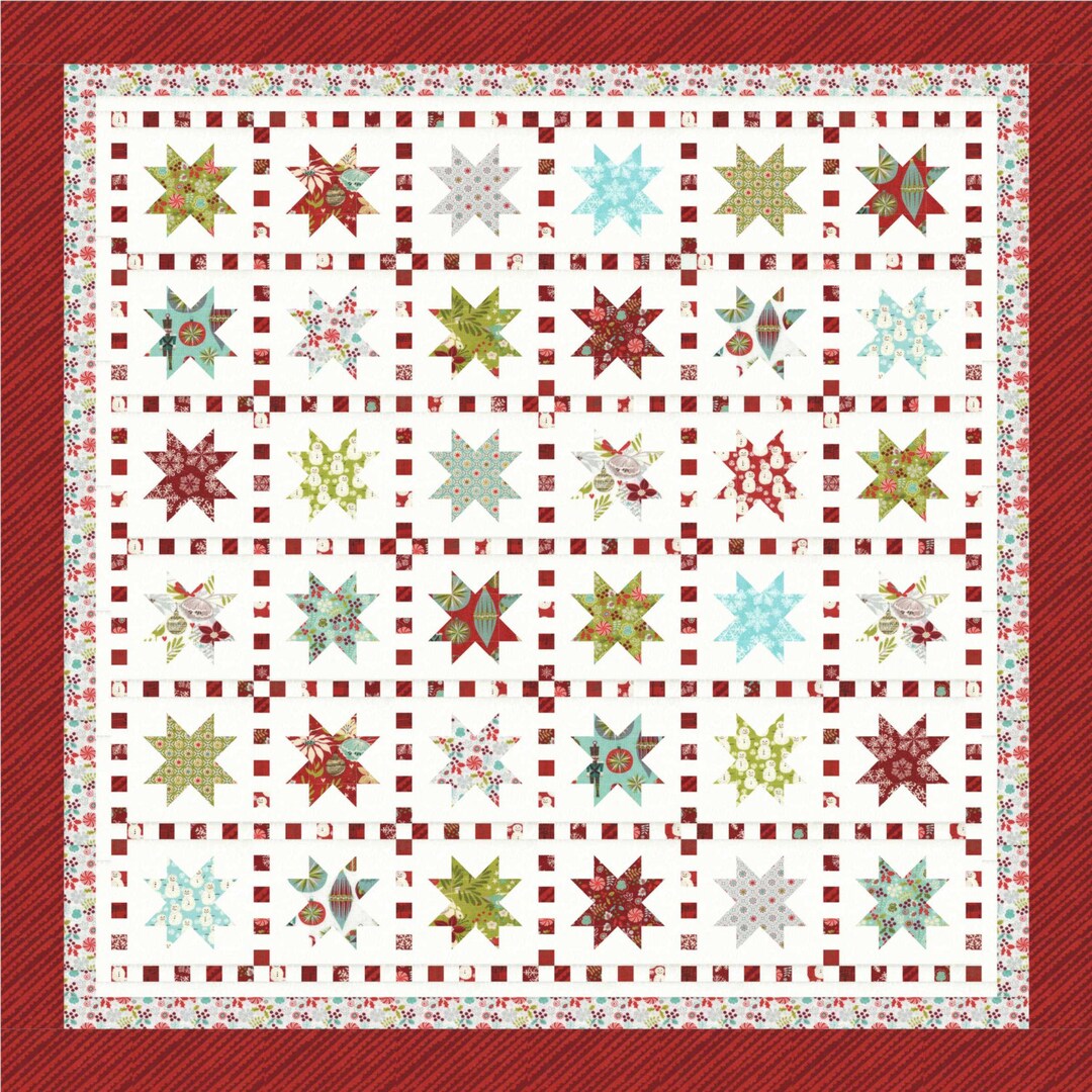 Stars and Stitches PDF Quilt Pattern - Etsy