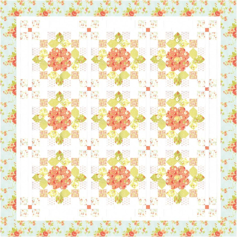 Dutch Rose PDF Quilt Pattern Etsy Australia