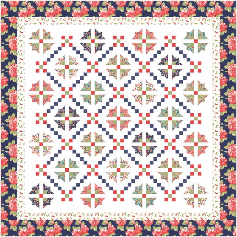 Morning Glory PDF Quilt Pattern Etsy