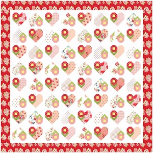 Blooming Hearts PDF Quilt Pattern
