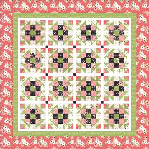 Tennessee Rose PDF Quilt Pattern