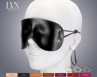 Molded Leather BDSM Mask Bondage Blindfold FemDom Submissive Slave DDLG Fetish  Gear | Handmade Leather Bondage by LVX Supply