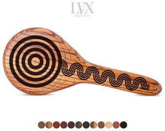 Serpent Ring BDSM Paddle | Wood Spanking Paddle for DDLG Submissive Slave Punishment | Otk BDsM Impact Toys | Handmade by LVX Supply