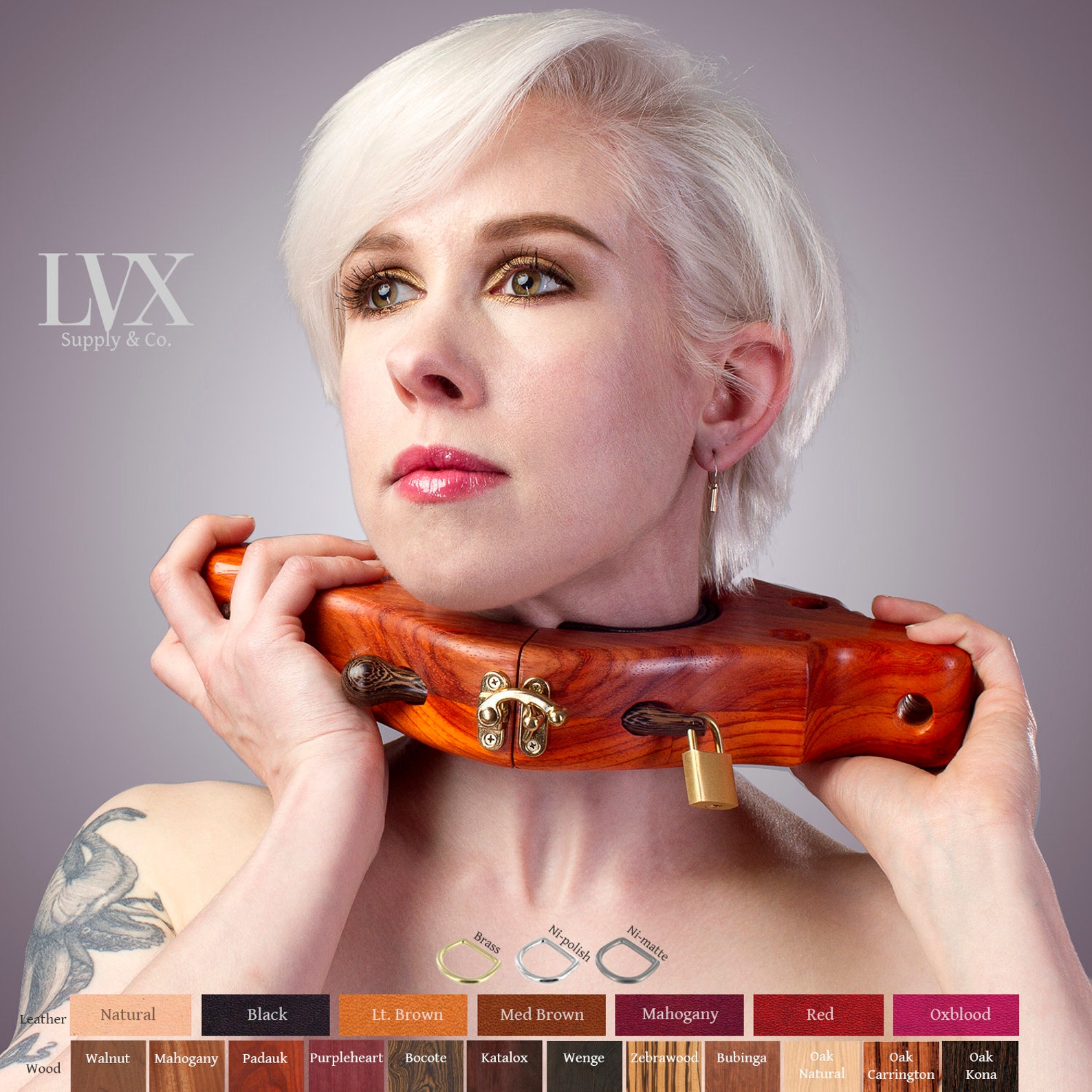 Leather & Wood BDSM Collar Stocks Neck Pillory Submissive Etsy