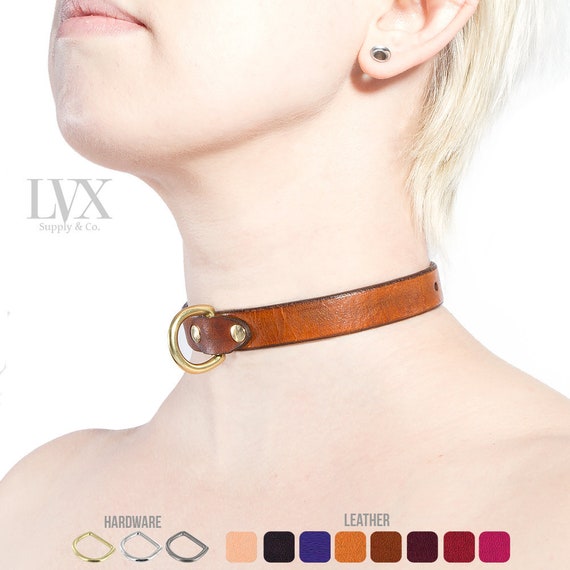 Leather Day Collar | Luxury Punk Fashion | Unisex Sub Collar | Low Profile Functional Play Collar | Handmade by LVX Supply