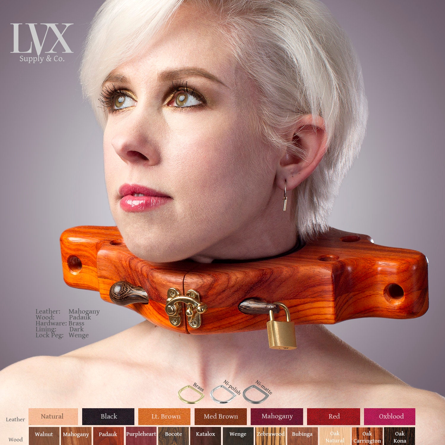 Leather & Wood BDSM Collar Stocks Neck Pillory Submissive Etsy Australia