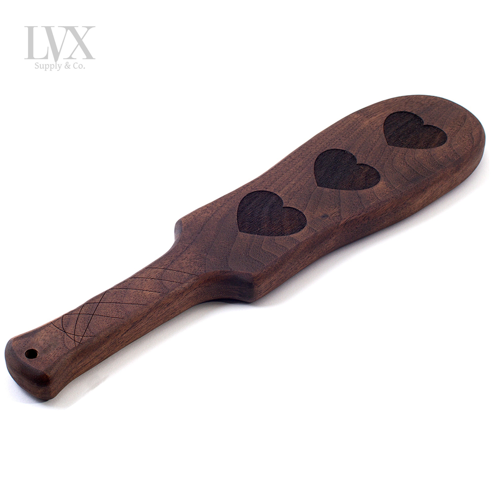 Studded Leather Spanking Paddle  BDSM Paddles by LVX Supply - LVX