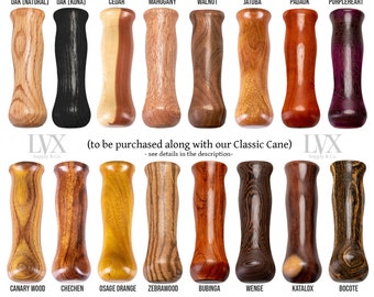 Premium Cane Handle Upgrade - Add a Premium Carved Handle to Your LVX Supply Classic Cane | Handle Only - Don't forget to add your cane!