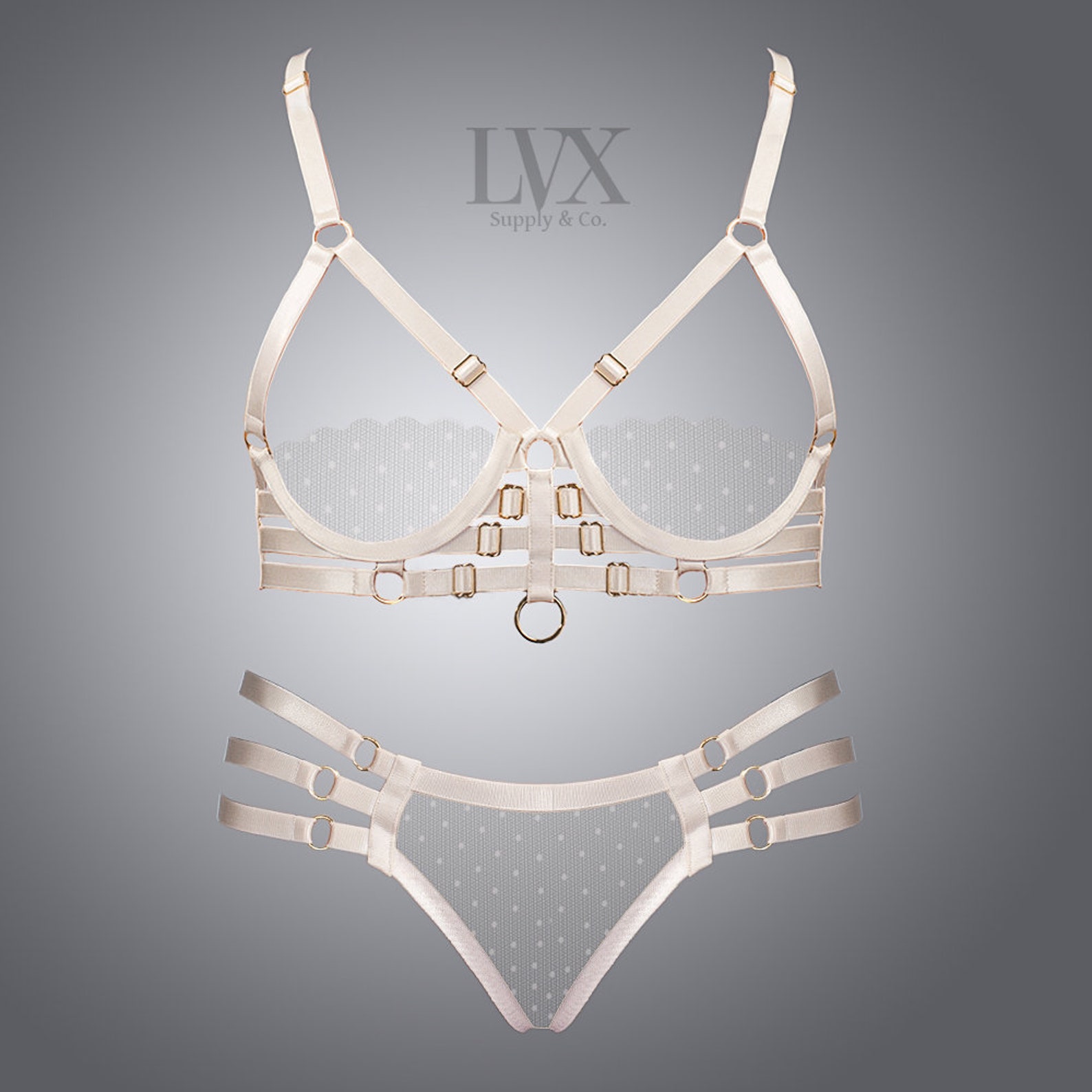 Bra & Panty Set Sheer Lingerie Satin See Through Panties - Etsy Ireland