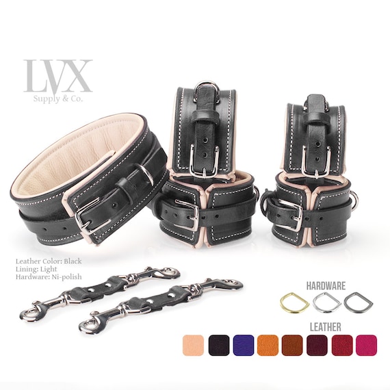 BDSM - Male Submissive Leather Bondage Kit
