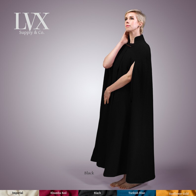full length wool cape