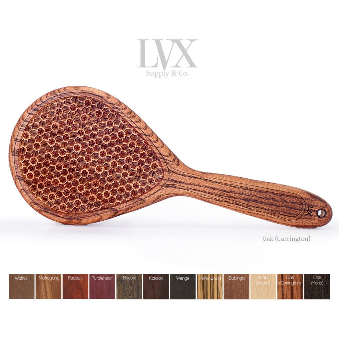Hearts Spanking Paddle with 3D Inlay - LVX Supply & Co