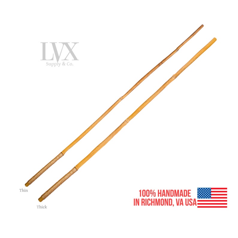 Bamboo BDSM Cane | Exotic Hardwood Spanking Cane | BDSM Toys for Impact DDlG Submissive Femdom Slave Pet Play | BDsM Paddle by LVX Supply image 1