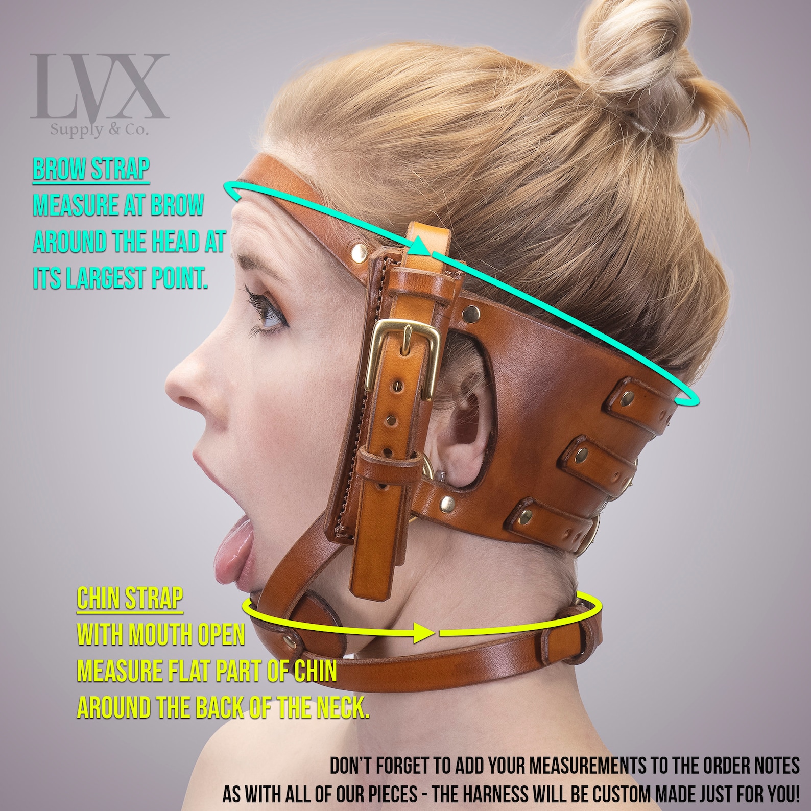 Face Fck Harness BDSM Head Harness Leather Bondage Etsy UK