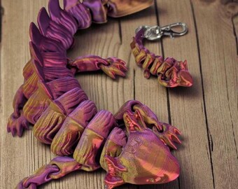Giocattolo antistress a forma di axolotl articolato stampato in 3D: un regalo sensoriale flessibile