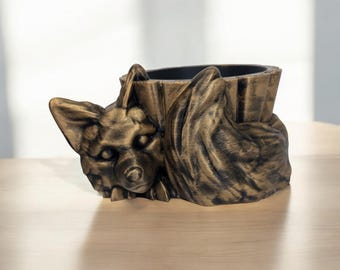 Fox Plant Planter - Kitsune Red Tail - Nature Lovers Gift - Decor