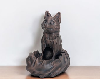 Fox Kitsune Dice Tower: Tabletop Gaming Accessory