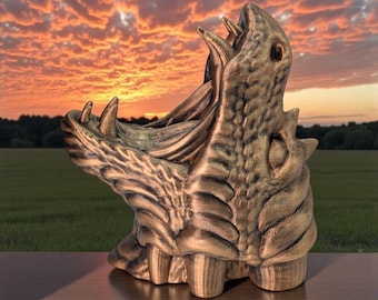 Soporte para control de videojuegos con cabeza de dragón de fantasía - Regalo para gamers - Montaje en pared