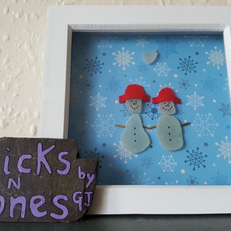 Pebble Art Christmas Etsy