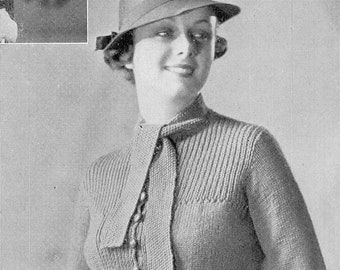 The Doone - Sport Jacket, 1933, PDF Knitting Pattern