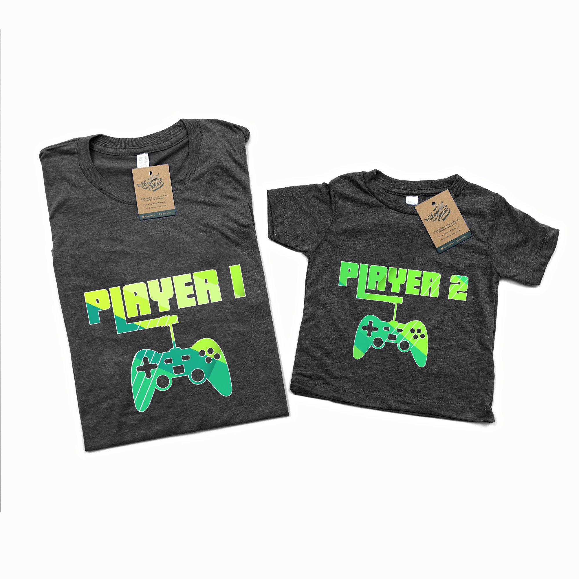 NEW Player 1 And Player 2 Full Colour T-shirt Set Gift For | Etsy
