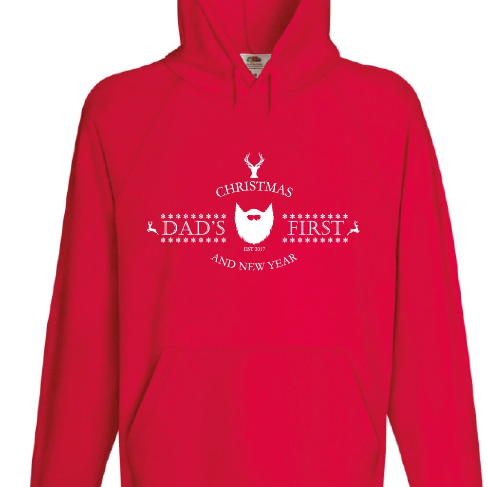 Image of Dad's Christmas Jumper - Mens Sweater Red Jacket Cotton Jumper Gift For