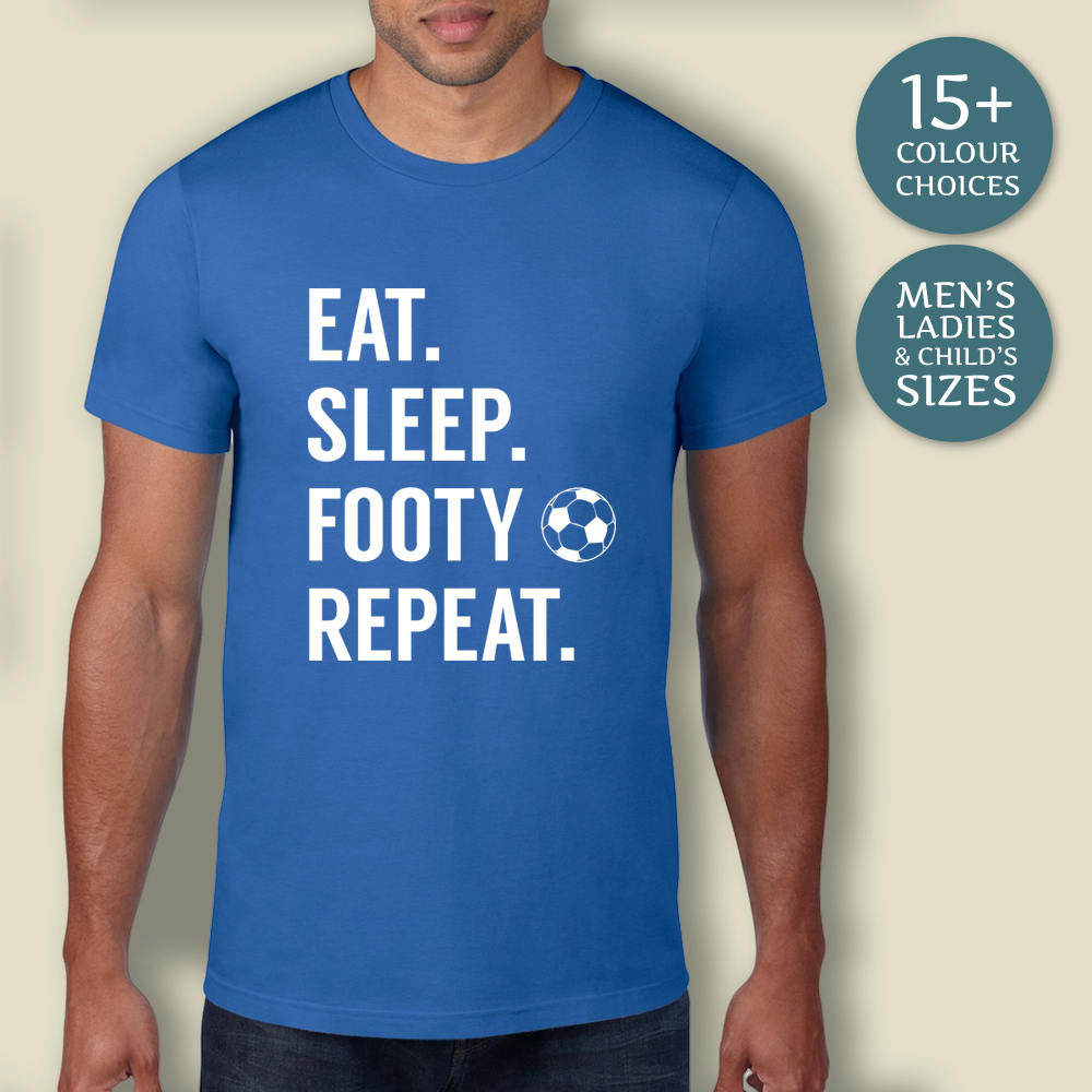 Image of Mens Gift, Eat Sleep Tshirt, Football Christmas Father To Son, Gym Gift For Husband