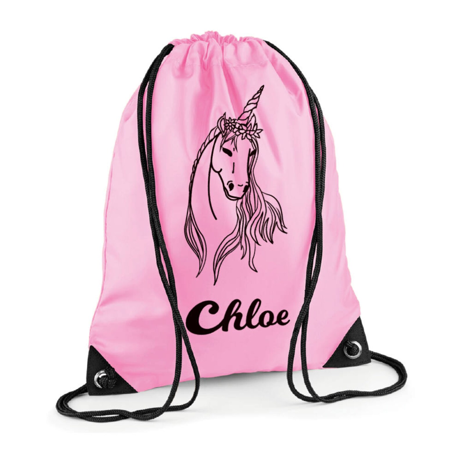 Personalised Unicorn Drawstring Bag Girls Unicorn Bag PE Etsy