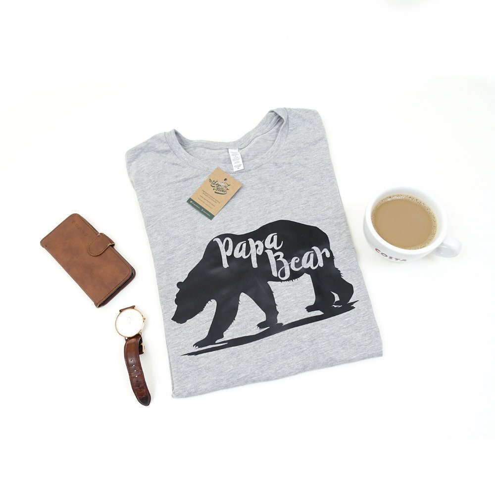 Image of Legend Attire's Papa Bear Retail Unisex Shirt | 16 Colour Options Fathers Day Gift, Mens Tops, Gifts For Men, Dad Son, Daughter, Uk Made