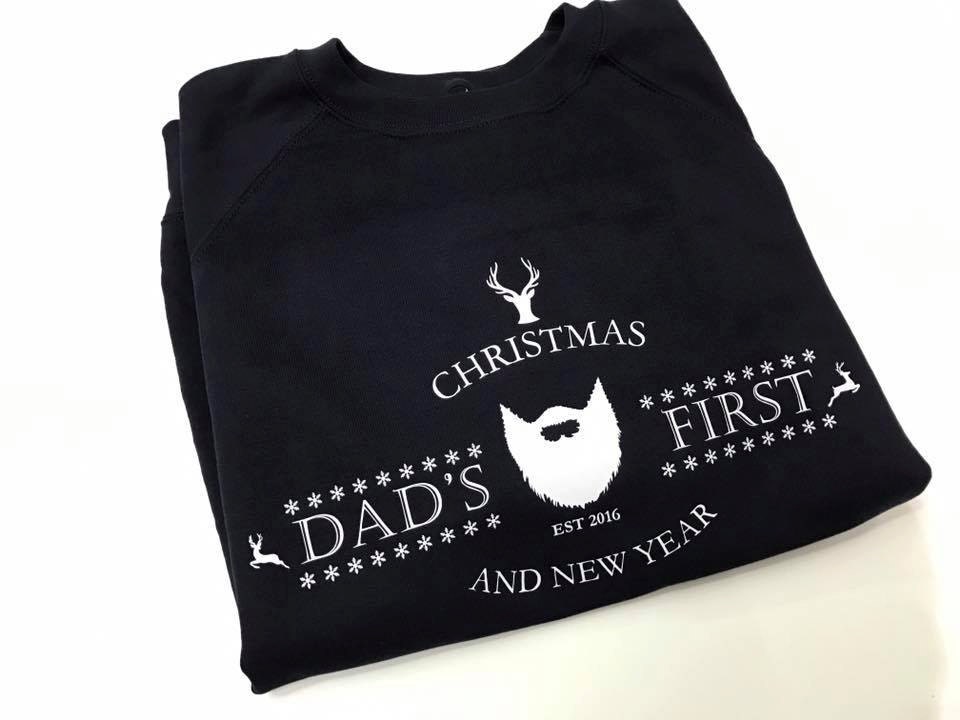 Image of Christmas Sweater, Mens Gift, Dads First Christmas, Gift For Husband, Time Dad, Legendattire, Jumper, Jumper