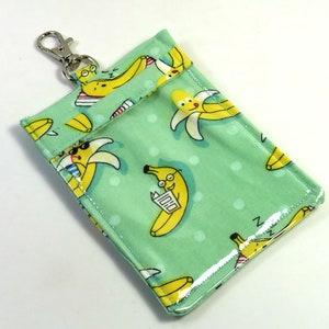 Porte-insigne en tissu BANANA, insert d'insigne, porte d'identification de conception de banane, porte-insigne de fruit, lanière de tissu, insert d'identification, lanière de conception de banane