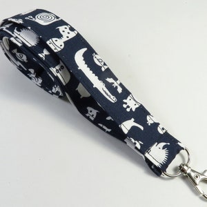 TIERE Stoffanhänger, Niedliches Tier-Abzeichen-Halter, marineblauer Abzeichenhalter, Zoo-Halter