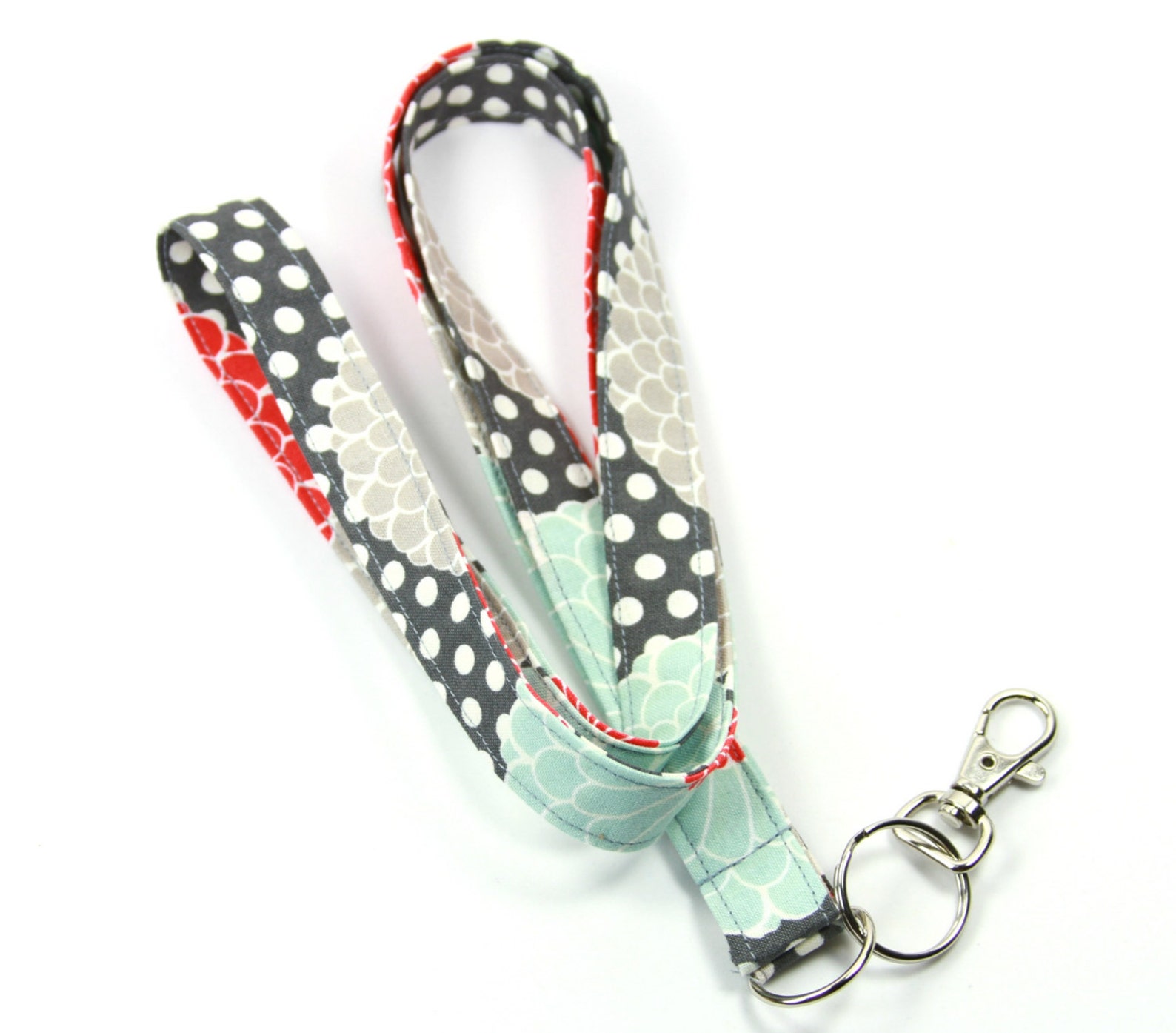 FLOWER Fabric Lanyard, Daisy Flower Lanyard, Flower Badge Holder ...