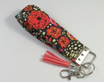 Porte-clés en tissu FLEURS, porte-clés en tissu, porte-clés poignet, porte-clés floraux