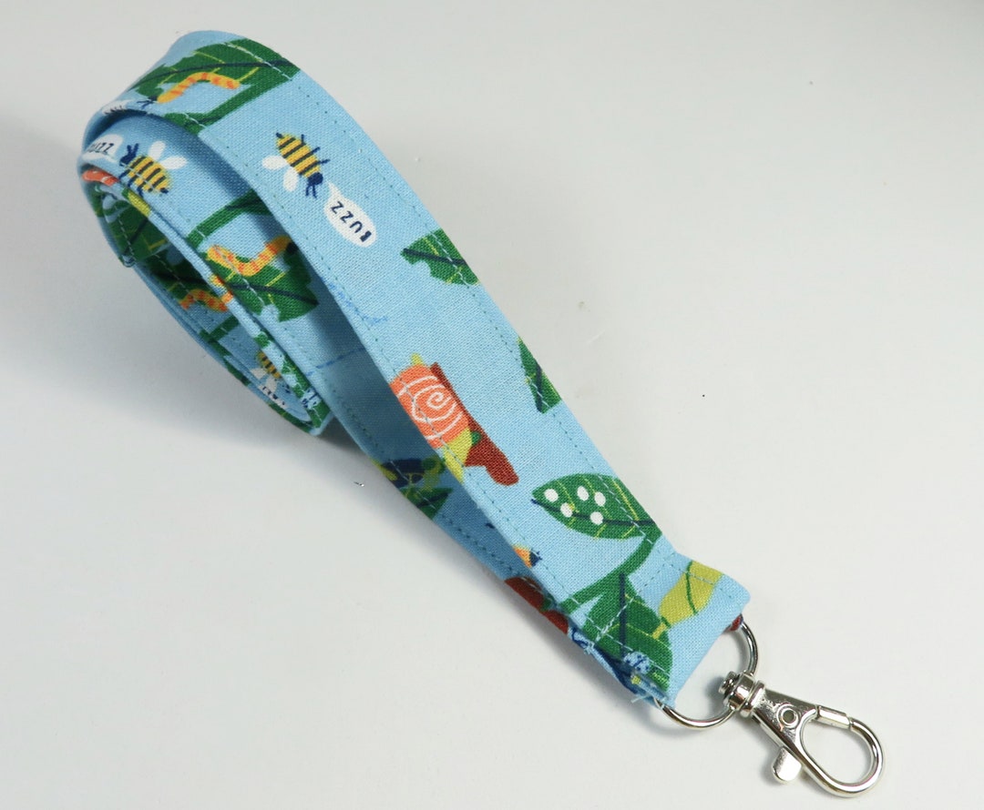 BUGS Fabric Lanyard, Cute Bugs With Expression Design Badge Holder ...