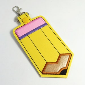 POTLOOD design badge houder, Geel vinyl badge houder, transparante badge houder