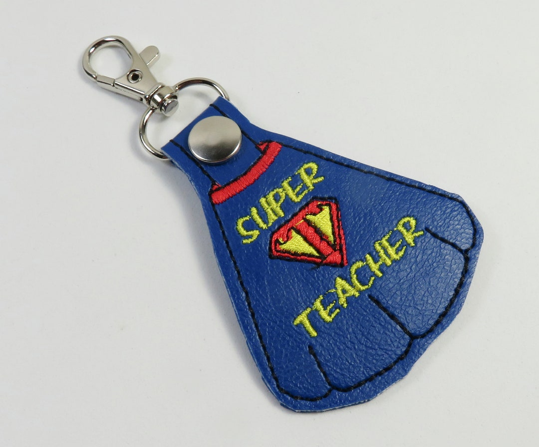 TEACHER Keychain Snap Tab Keychain Super Keychain Gift for Etsy