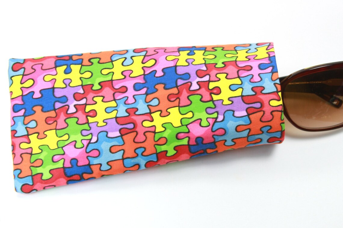 AUTISM Fabric Case Sunglasses Case Eyeglasses Case Autism Etsy