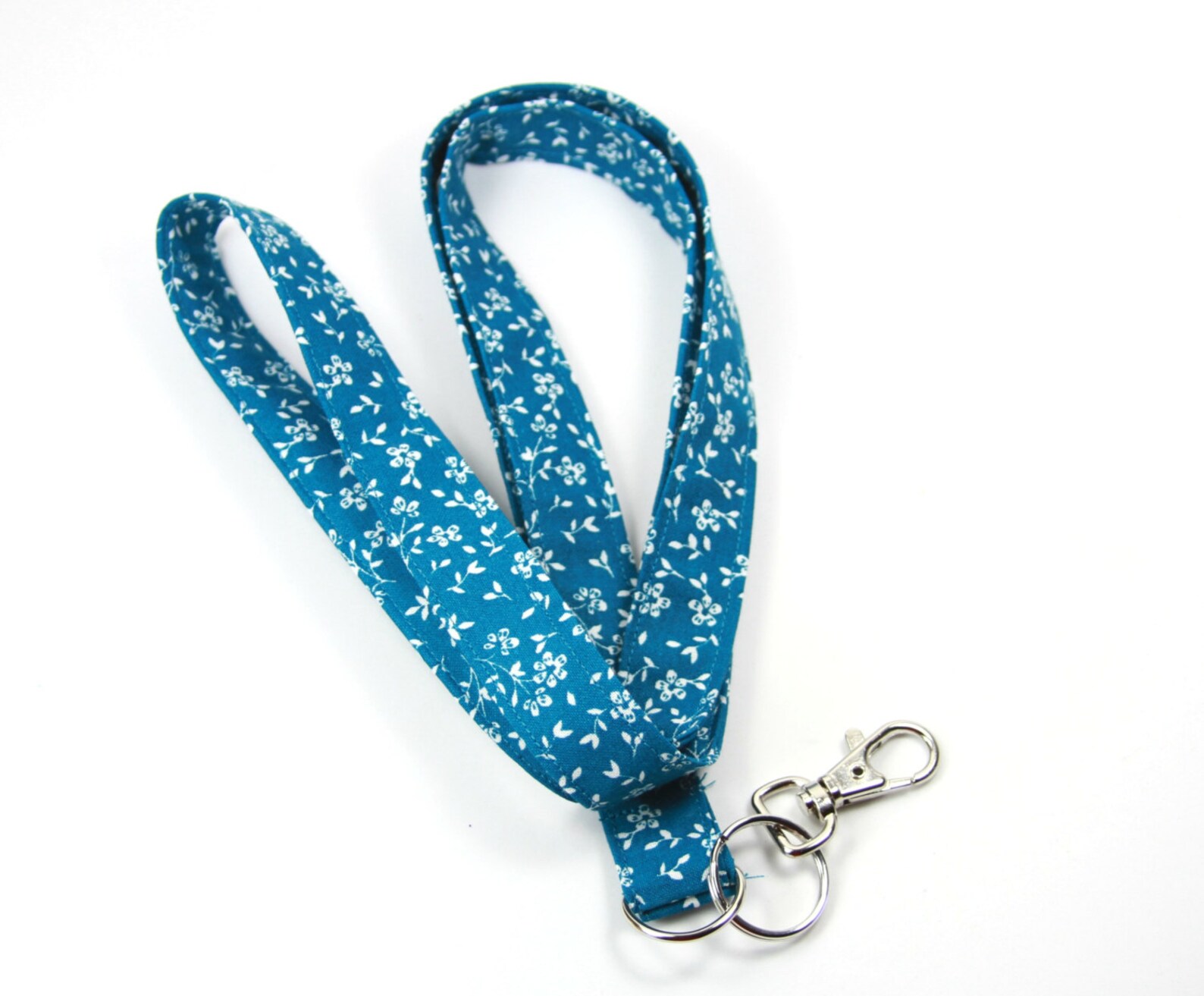 TEAL Fabric Lanyard Turquoise Badge Holder Teal Color Badge Etsy