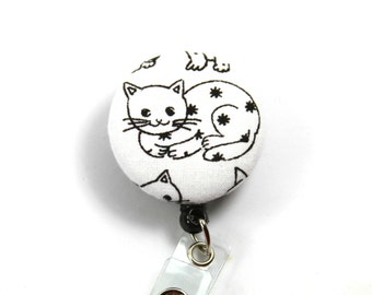 CAT Badge Reel, Retractable Badge Holder, Cat Lanyard, Cat Badge Reel, Cat Button Badge