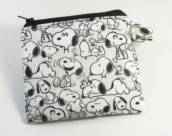 PEANUT fabric bags, zipper bags, zipper pouch, beautiful cute bags