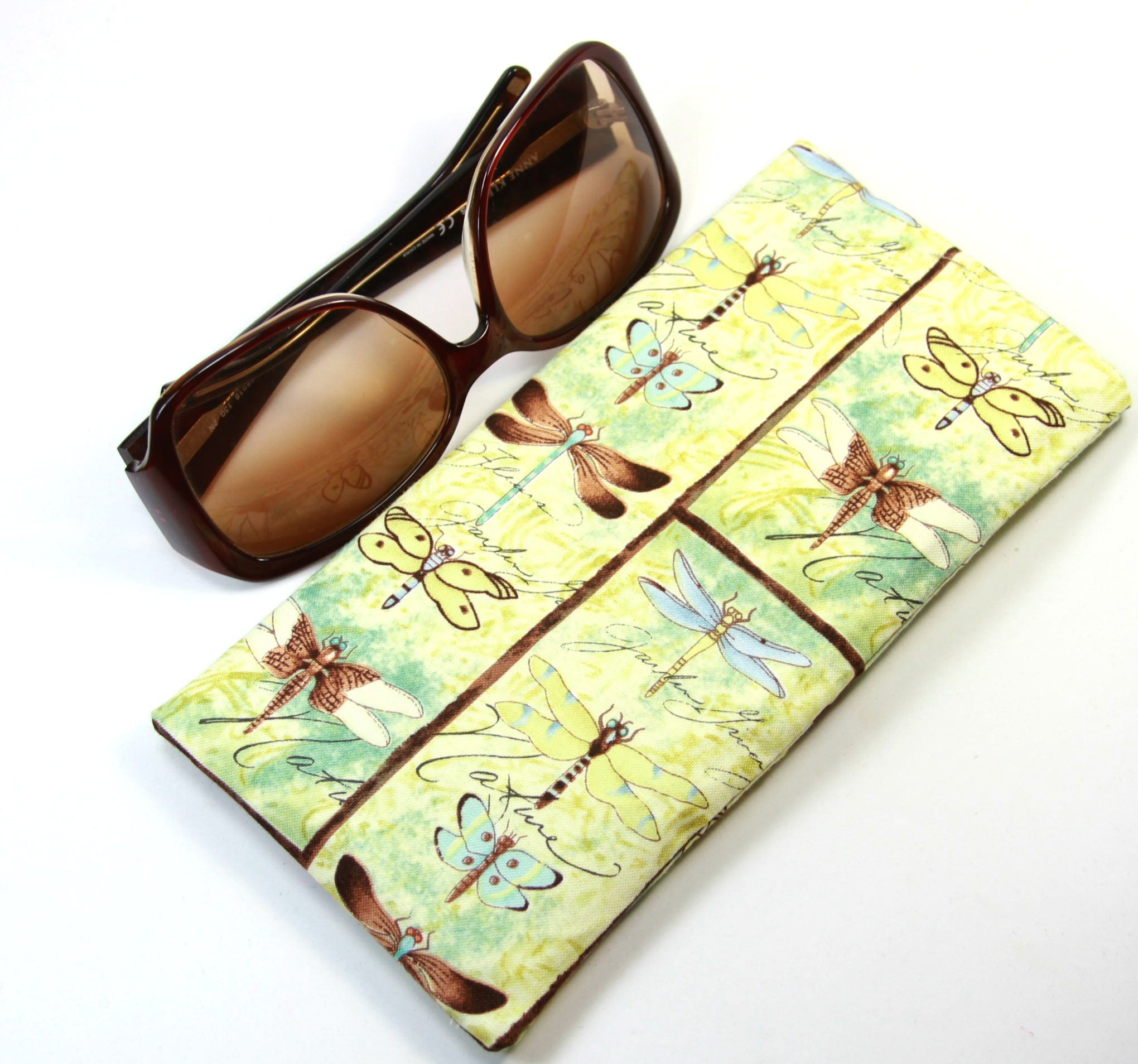 DRAGONFLY Fabric Case, Sunglasses Case, Drangon Fly Fabric  display picture 1