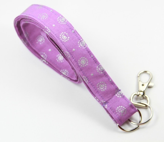 Badge Reel Mandala Design Nurse Badge Holder Purple 