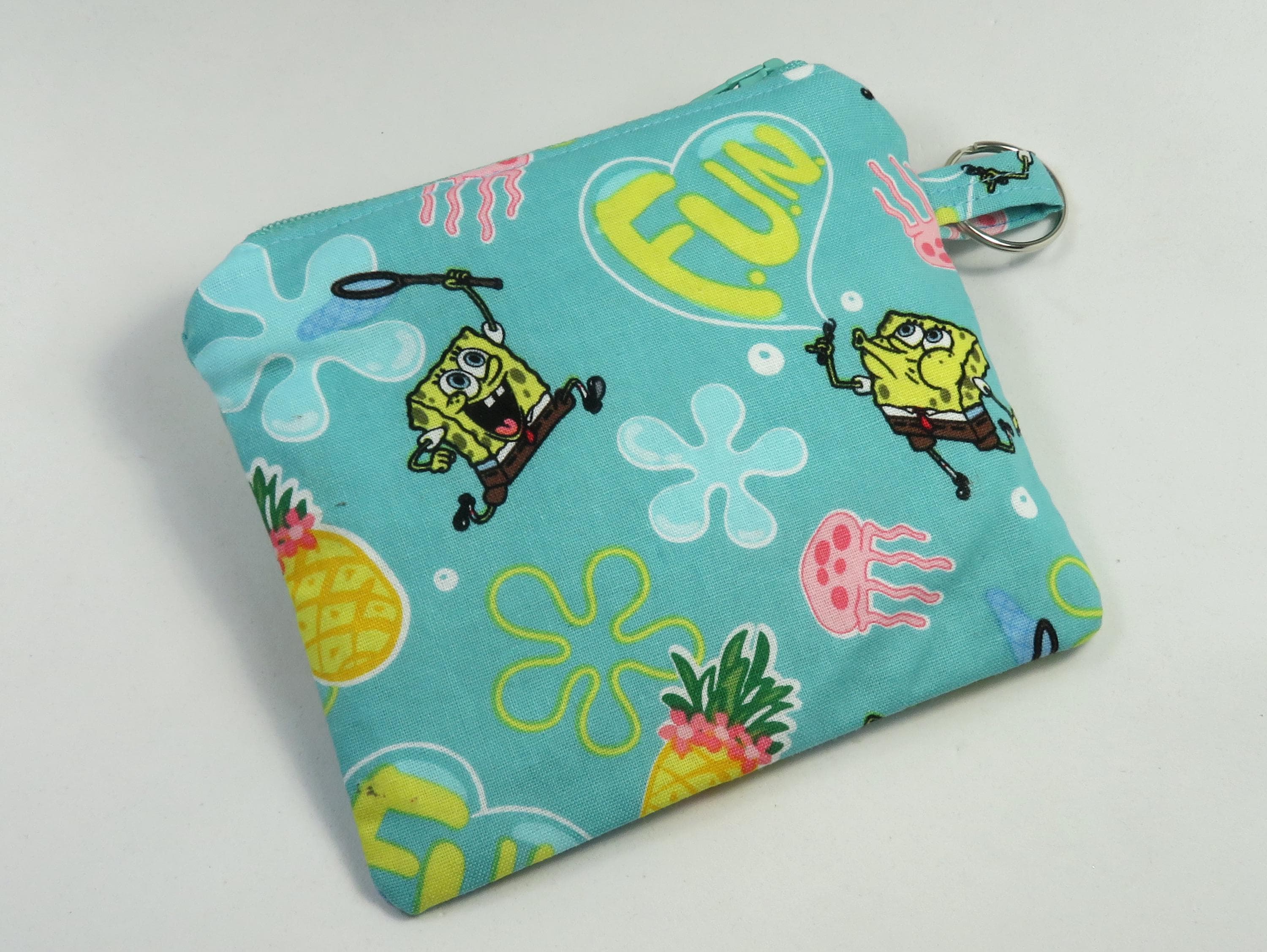 Sac Bandoulière BOB L'ÉPONGE Officiel – Pour Enfant/ado – 2 Compartiments Zippés, Sangle Réglable – Idée Cadeau