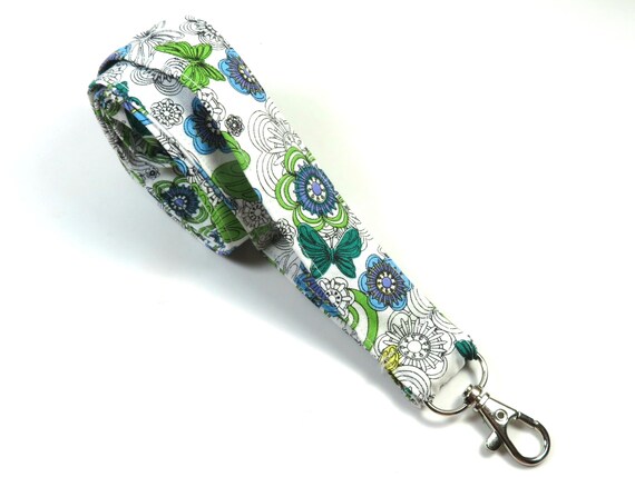 BUTTERFLY Badge Holder, Butterfly Lanyard, Blue Butterfly Lanyard - View #9