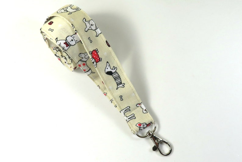 Cute dogs badge holder DOGS fabric badge holder Dogs lanyard Colorful dogs badge holder Cute dogs lanyard Fabric lanyard
